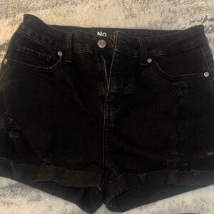 SO Black Jean Shorts for Women